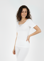 Charger l’image dans la visionneuse de la galerie, T-shirt manches courtes avec incrustation devant