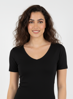 Charger l’image dans la visionneuse de la galerie, T-shirt manches courtes col V