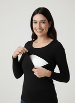 Charger l’image dans la visionneuse de la galerie, Pull d’allaitement manches longues