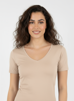 Charger l’image dans la visionneuse de la galerie, T-shirt manches courtes col V