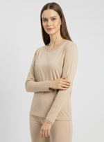 Charger l’image dans la visionneuse de la galerie, T-shirt manches longues col rond avec dentelle