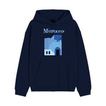 Charger lâimage dans la visionneuse de la galerie, Sweat Ă Capuche Bleu Marine "MOROCCO"