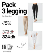 Charger l’image dans la visionneuse de la galerie, Pack "Trio Leggings" – Le Confort 100% Coton Bio