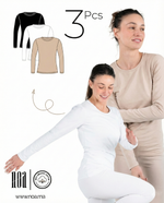 Charger l’image dans la visionneuse de la galerie, Pack 3 T-shirts Manches Longues Col Rond