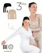 Charger l’image dans la visionneuse de la galerie, Pack 3 T-shirts Manches Longues Col V