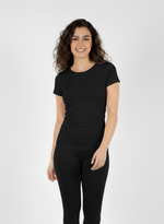 Charger l’image dans la visionneuse de la galerie, T-shirt manches courtes col rond noir