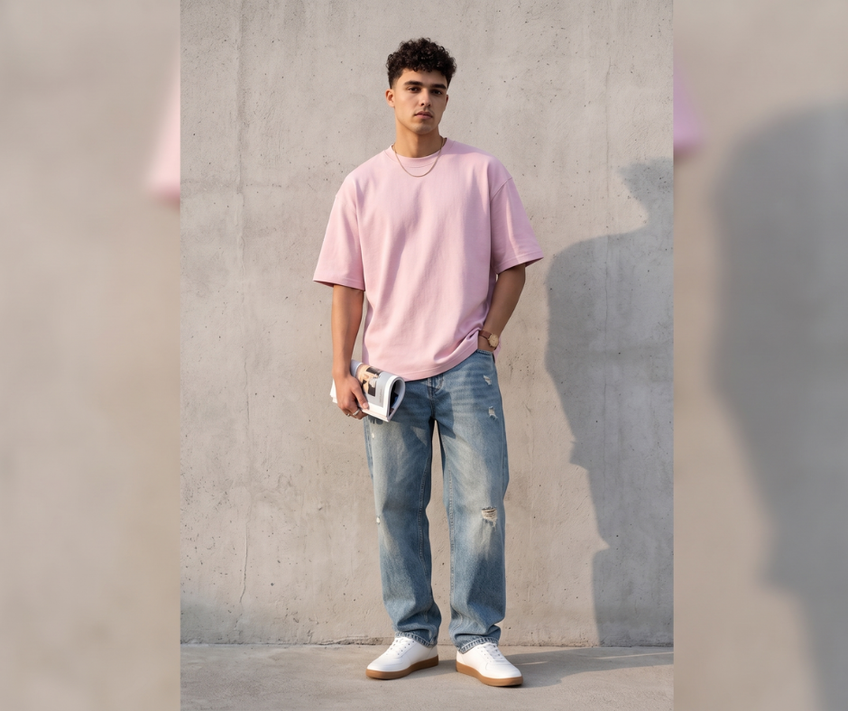 T-shirt oversize : comment porter cette pièce tendance au quotidien ? | NOA Maroc