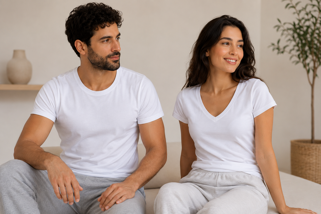 Col rond ou col V : quel t-shirt choisir au quotidien ?