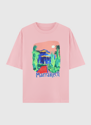T-shirt Oversize 100 % Coton – “Marrakech Jardin Majorelle”
