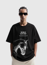 T-shirt Oversize “Horse Lovers”  Esprit Sauvage
