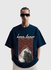 T-shirt oversize “Horse Lovers” – Heritage & Horses