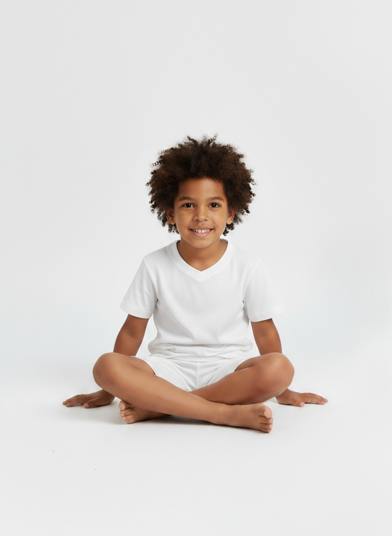 T-Shirt Manche Courtes Col V