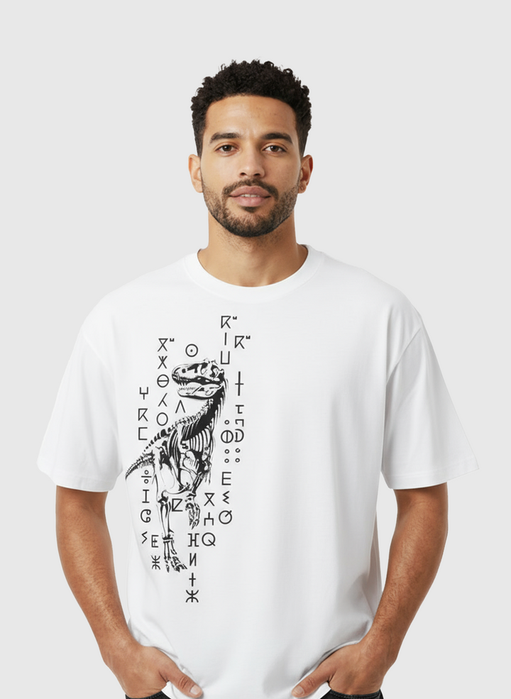 T-shirt Oversize 100 % Coton – “Fossile Amazigh”
