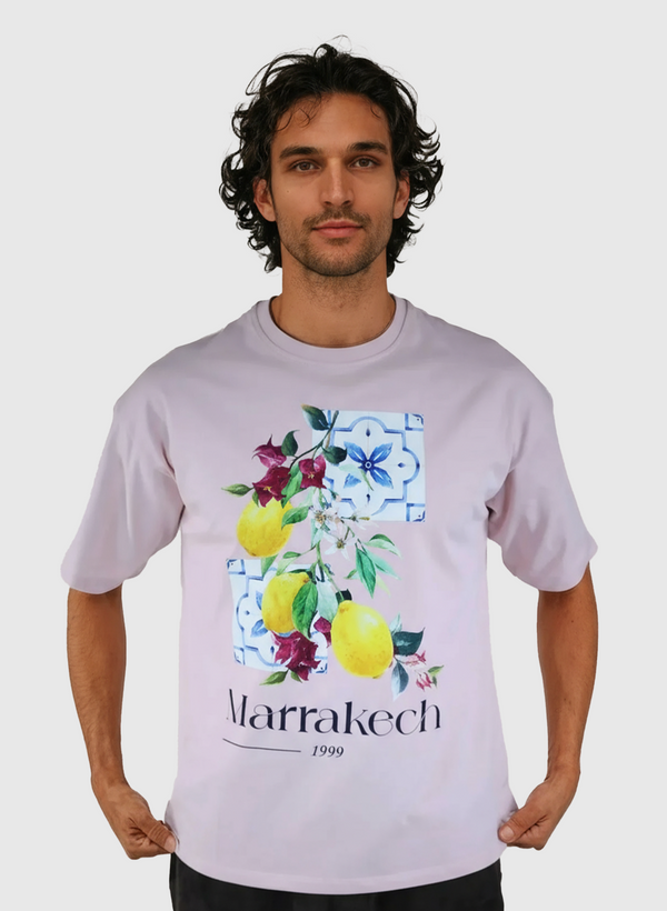 T-shirt Oversize 100 % Coton – Marrakech Citron