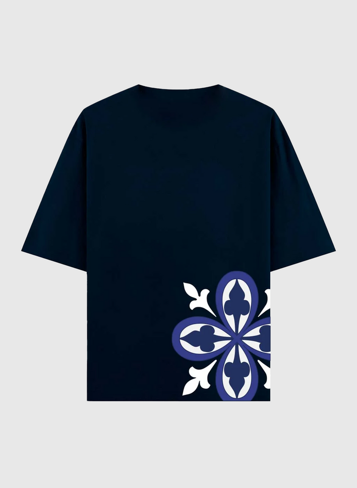 T-shirt Oversize NOA – Design Floral Bas