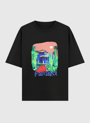 T-shirt Oversize 100 % Coton – “Marrakech Jardin Majorelle”