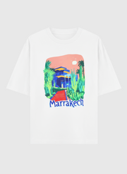 T-shirt Oversize 100 % Coton – “Marrakech Jardin Majorelle”