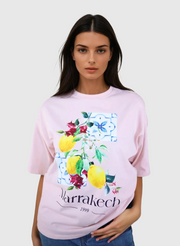 T-shirt Oversize 100 % Coton – Marrakech Citron