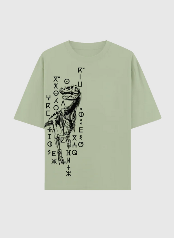 T-shirt Oversize 100 % Coton – “Fossile Amazigh”
