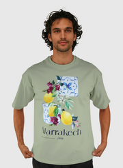 T-shirt Oversize 100 % Coton – Marrakech Citron