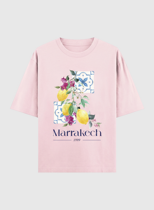 T-shirt Oversize 100 % Coton – Marrakech Citron
