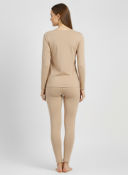 Ensemble T-shirt ML col Rond + Legging femme