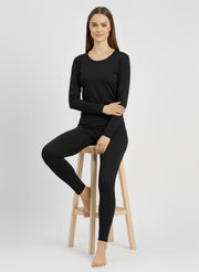 Ensembles T-Shirt Manches Longues col decolleté + Legging long