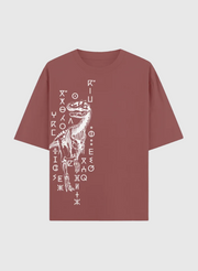 T-shirt Oversize 100 % Coton – “Fossile Amazigh”