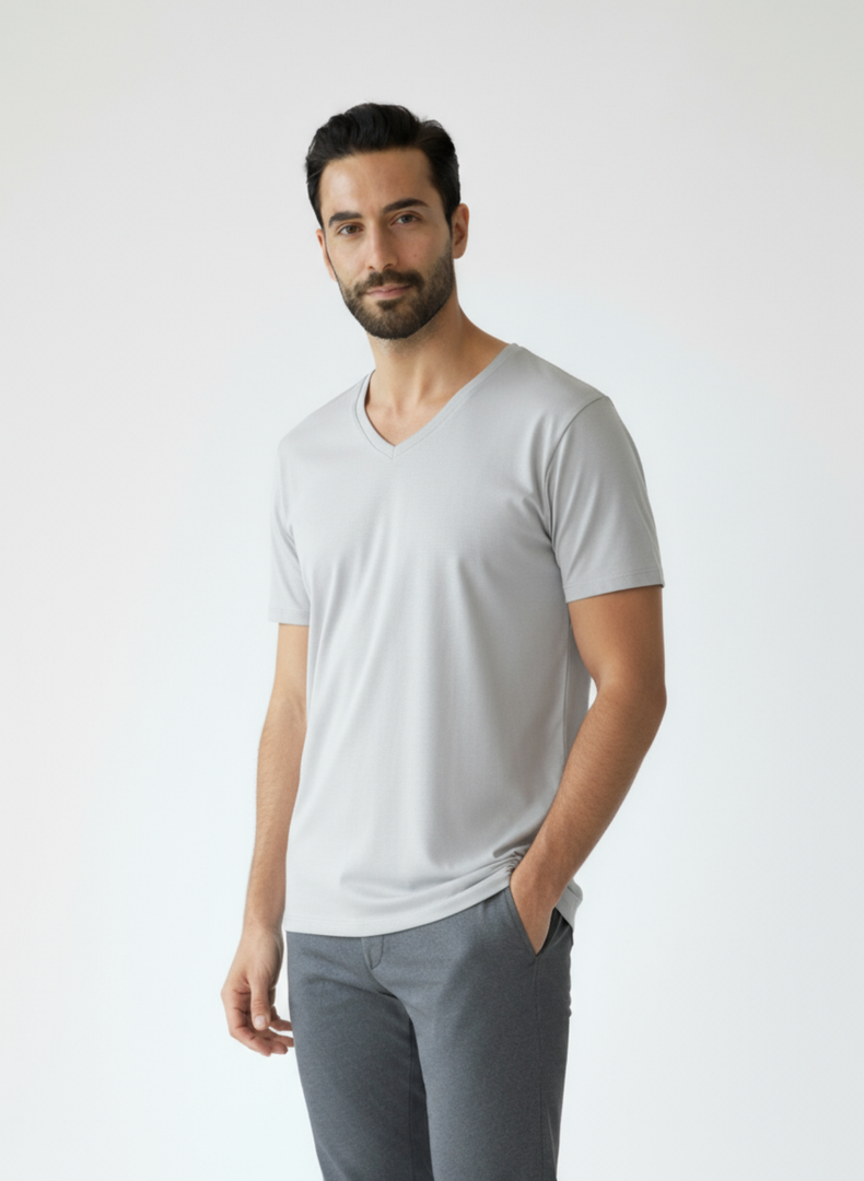 T-shirt Manches Courte Col V