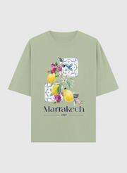 T-shirt Oversize 100 % Coton – Marrakech Citron