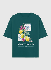 T-shirt Oversize 100 % Coton – Marrakech Citron