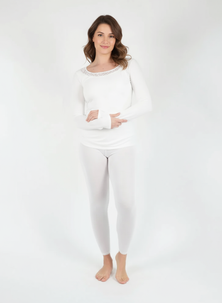 Legging avec dentelle