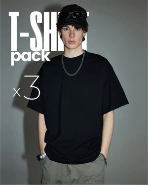 Pack 3 t-shirt oversize simple