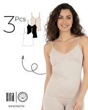 Pack de 3 Débardeurs à Fines Bretelles