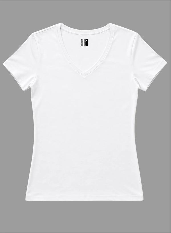 T-shirt manches courtes col v