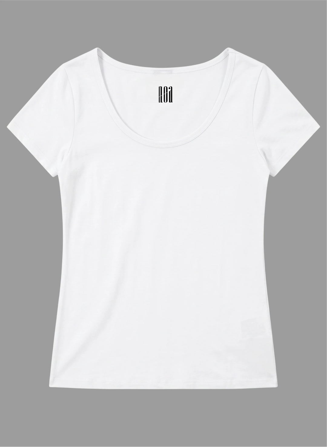 T-shirt manches courtes col rond decolleté