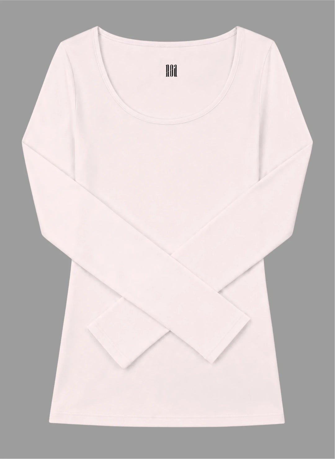 T-shirt manches longues col rond décolleté