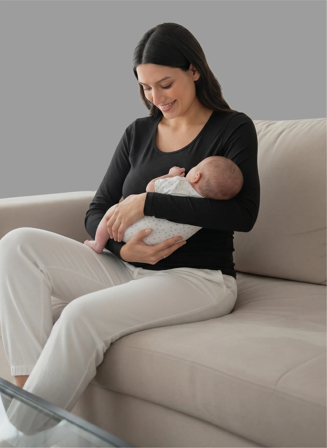 Pull d’allaitement manches longues