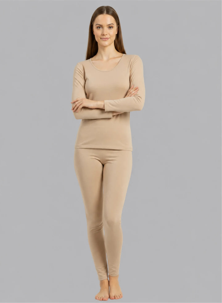 Ensemble t-shirt manches longues col décolleté et legging