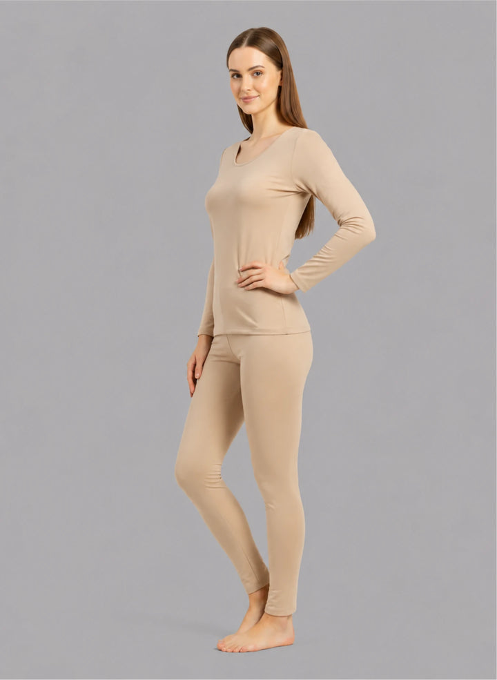 Ensemble t-shirt manches longues col décolleté et legging
