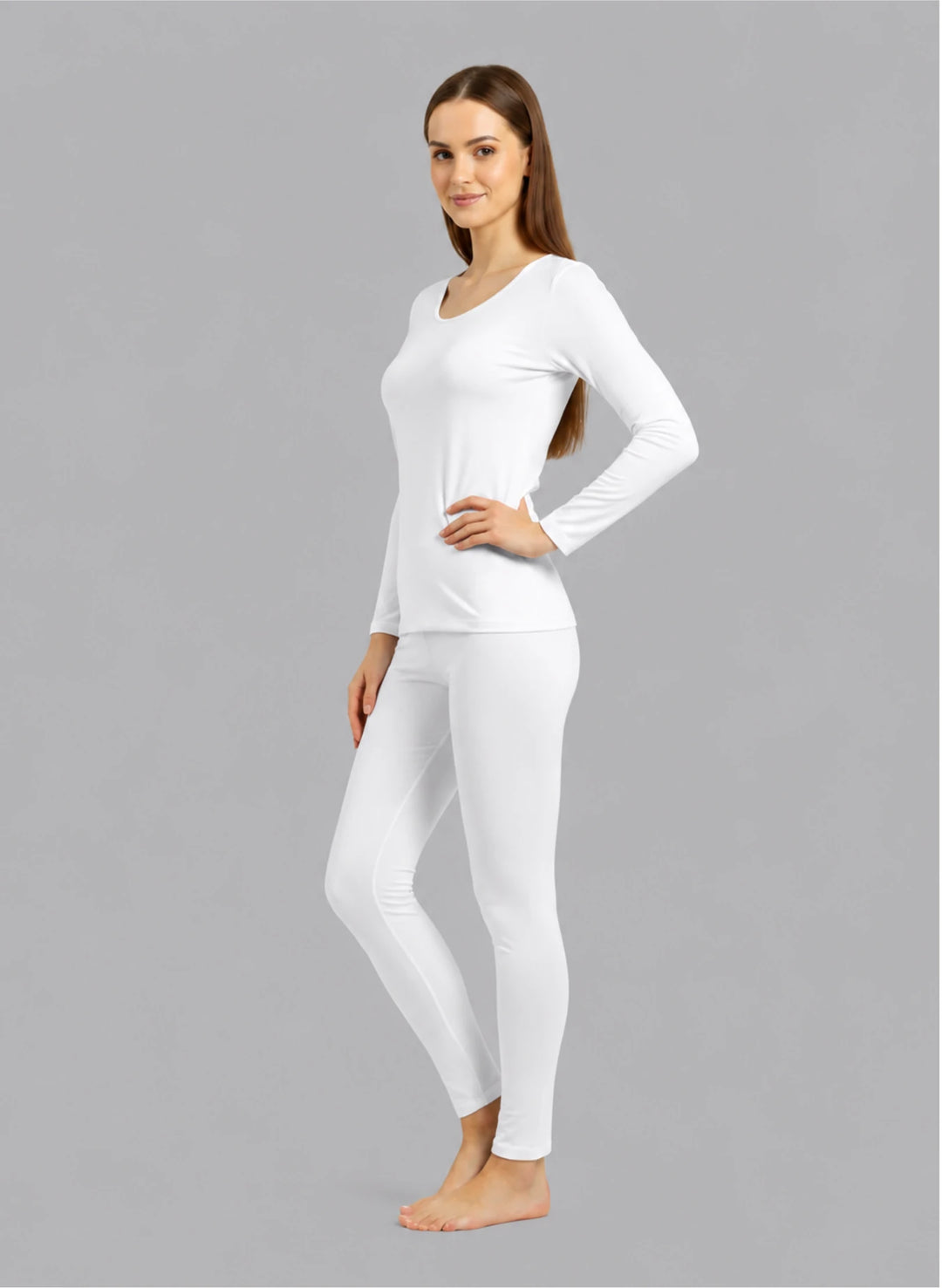 Ensemble t-shirt manches longues col décolleté et legging