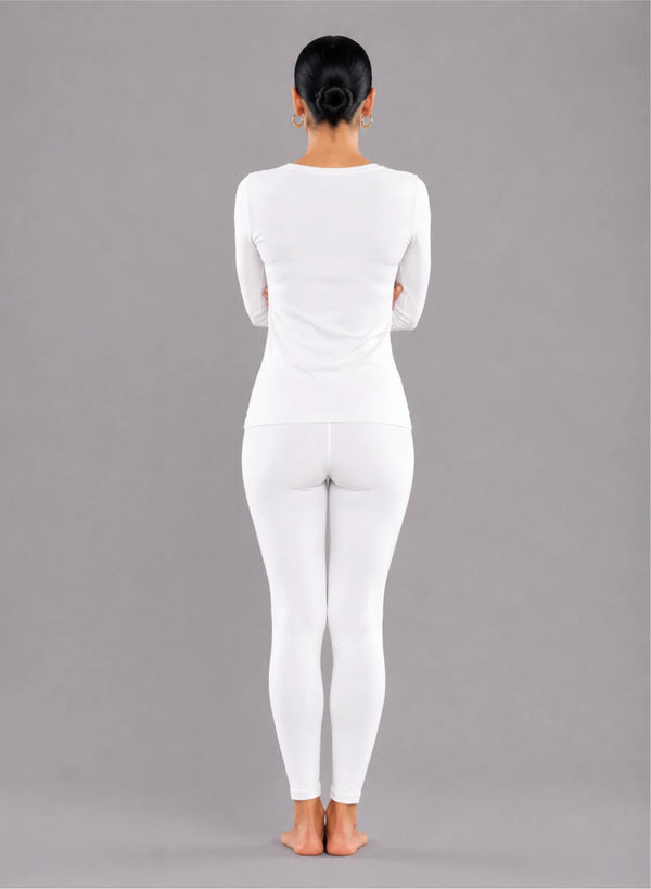 Ensemble t-shirt manches longues col rond et legging