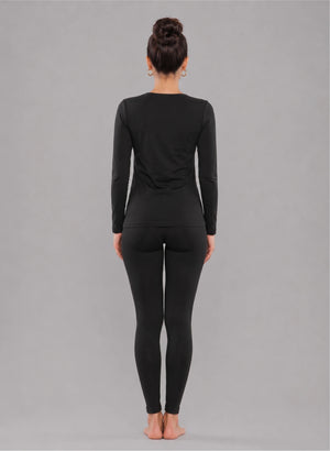 Ensemble t-shirt manches longues col rond et legging