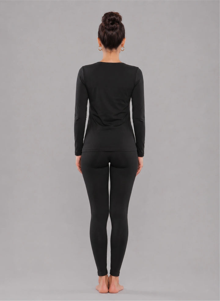 Ensemble t-shirt manches longues col rond et legging