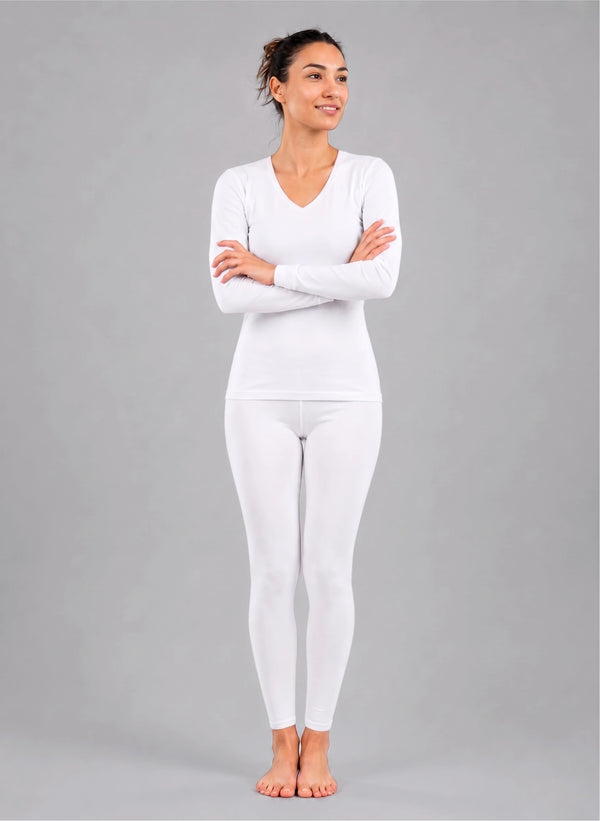 Ensemble t-shirt ml col v et legging