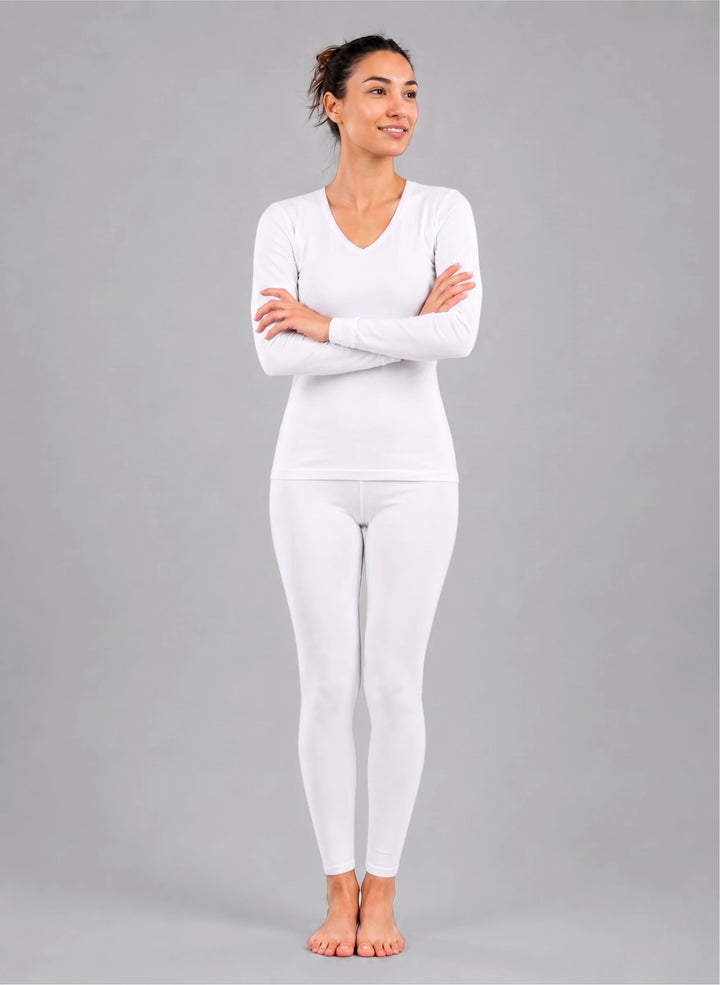 Ensemble t-shirt ml col v et legging