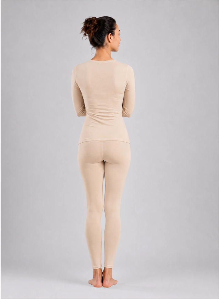Ensemble t-shirt ml col v et legging