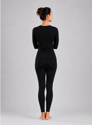 Ensemble t-shirt ml col v et legging