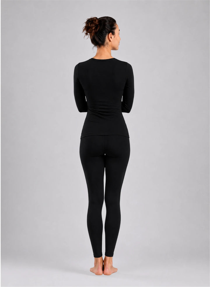 Ensemble t-shirt ml col v et legging