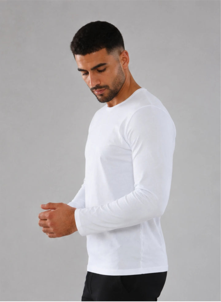 T-shirt manches longues col rond